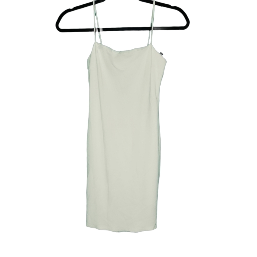 Windsor White Stretch Mini Dress With Spaghetti Straps Women's Size Small